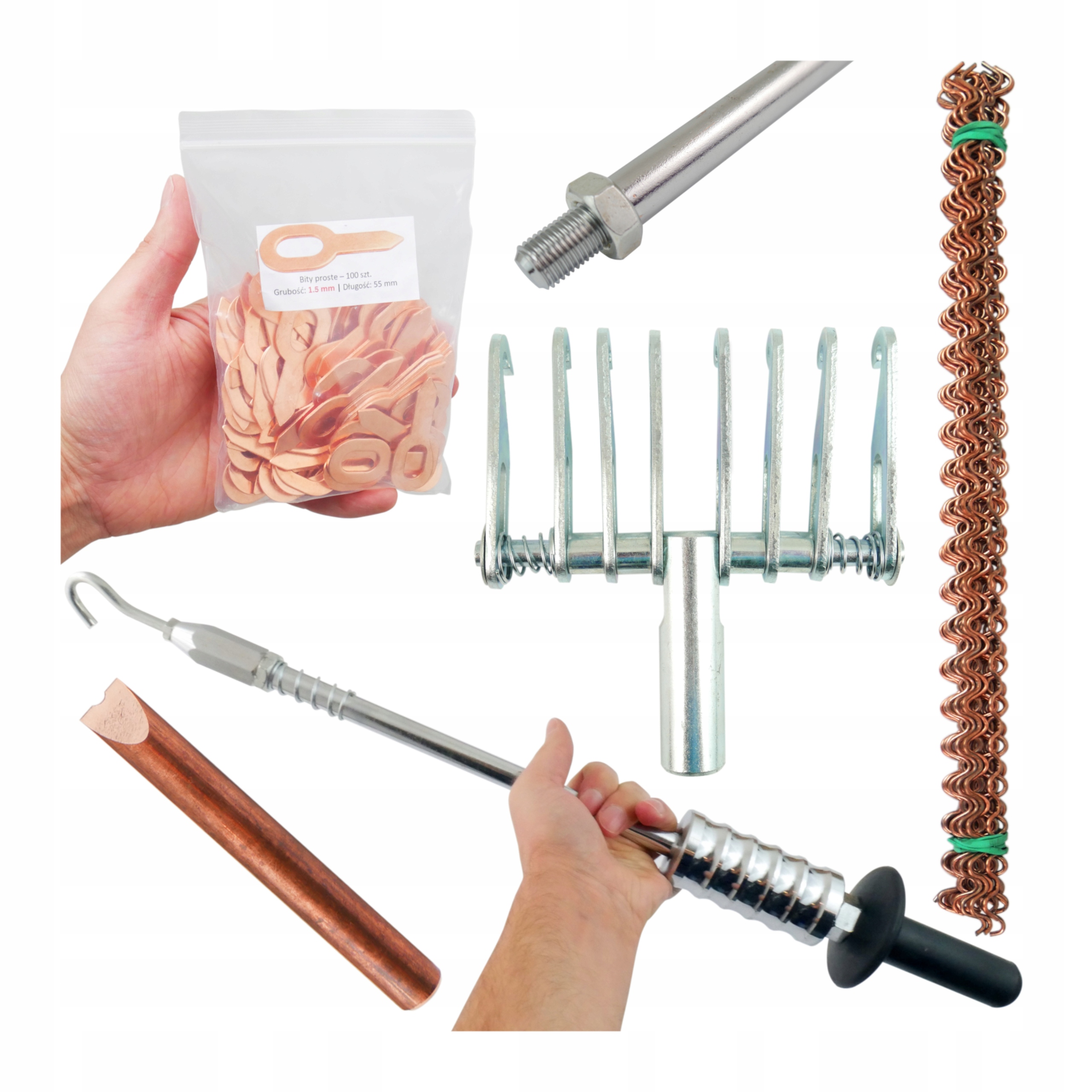 Odstředivé Kladivo M16 Špon 6h 4mm Drát 25 přímých bitů 1.5mm Elektroda 10mm