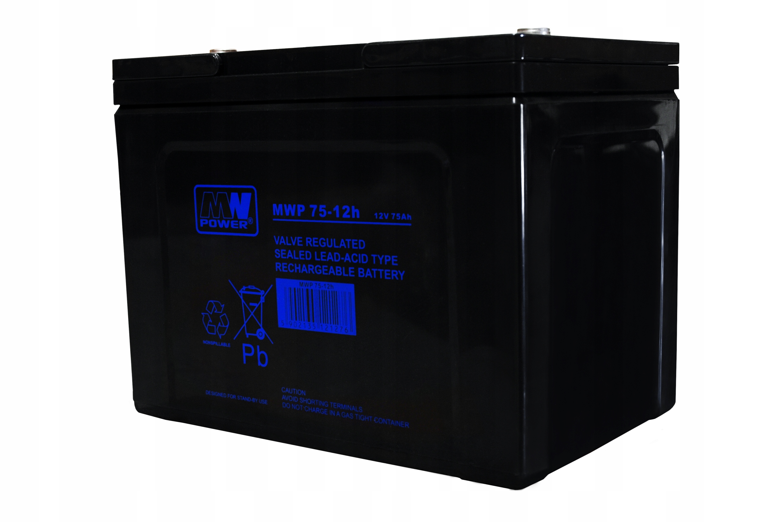 akumulator Mwp 75-12h (Long Life, 12V-75ah, Bolt M6L)