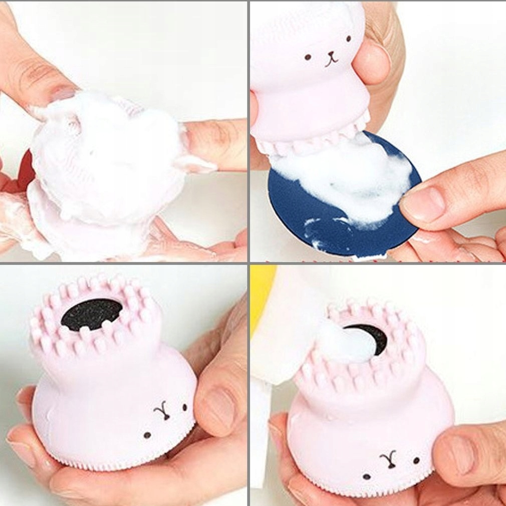 Silikonowa szczoteczka do mycia twarzy i ciała Model STWROZ