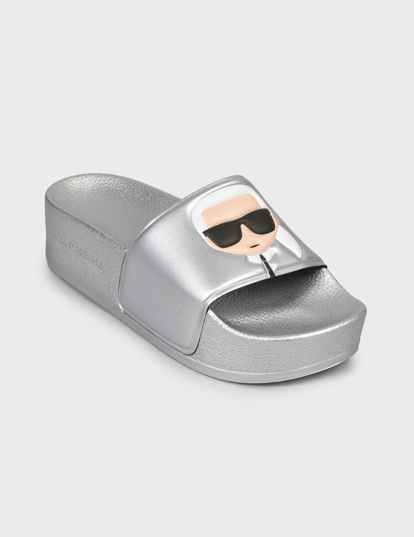 Karl lagerfeld Dámské Nazouváky stříbrné Karl Lagerfeld velikost 39