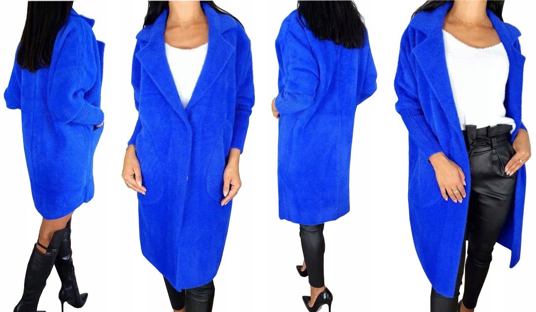 

Płaszcz Alpaka Długi Płaszczyk Wełna Kurtka U