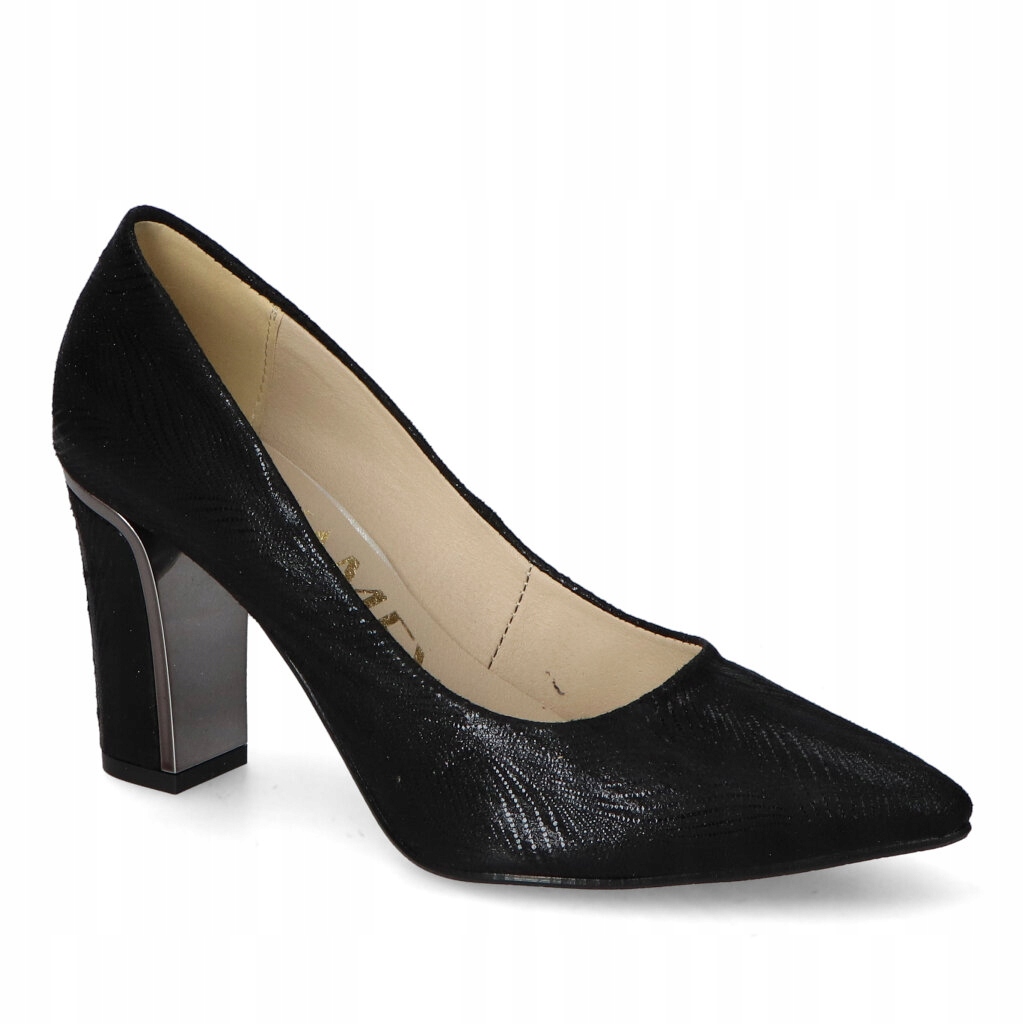 Dámské lodičky na podpatku Kamex-but Černé jedle 37