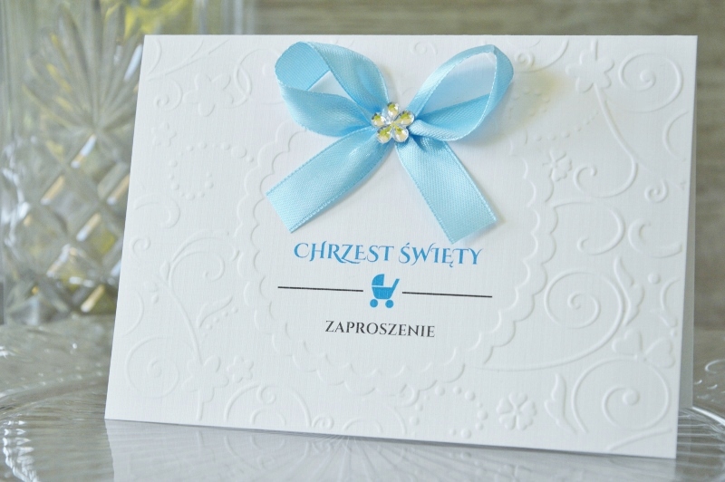 ZAPROSZENIA NA CHRZEST ŚWIĘTY NA CHRZCINY - ROYAL Kolor wielokolorowy