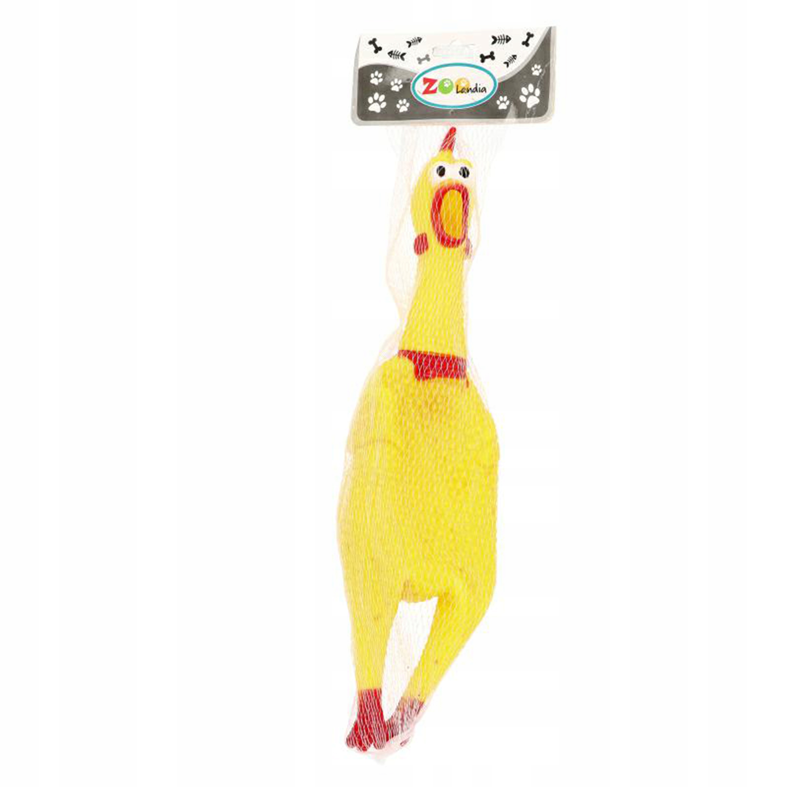 

Gumowy Kurczak Piszczący Gryzak Dla Psa Długi 35CM