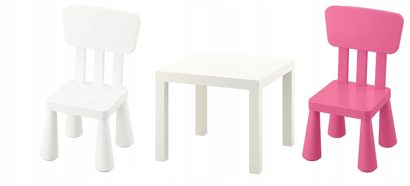 

Ikea Zestaw Stolik Lack 2 Krzesełka Mammut