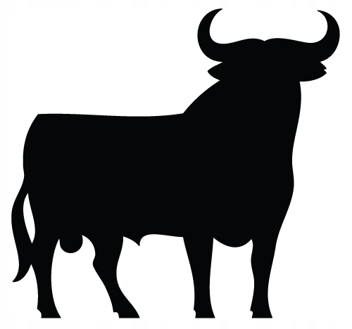 

Naklejka na samochód hiszpański Byk Bull na auto