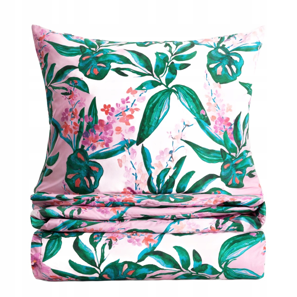 Pościel Solena z mikrofibry w liście 220x200 2*70x80 cm Homla