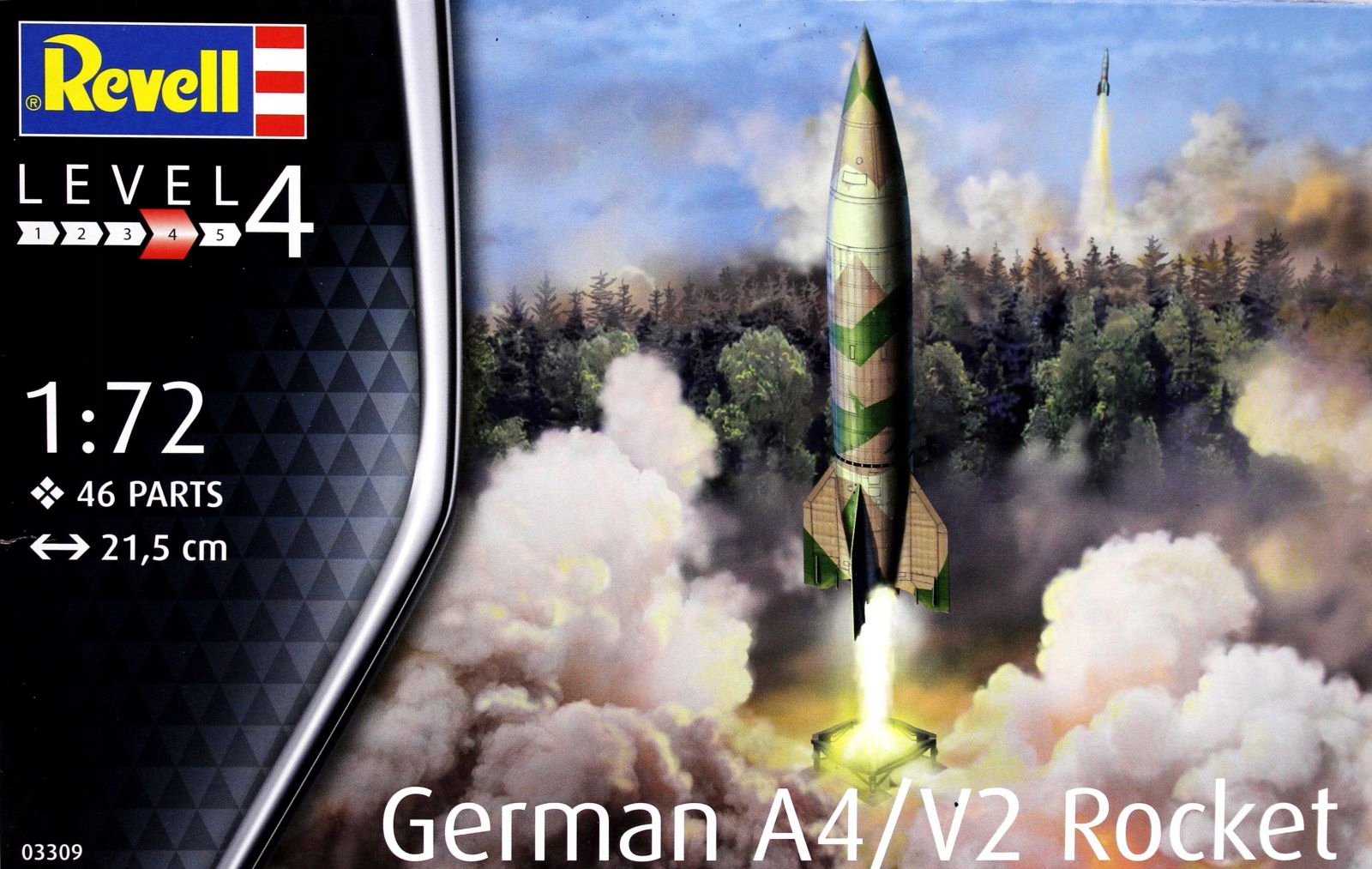 Model Plastová Německá Raketa A4/V2