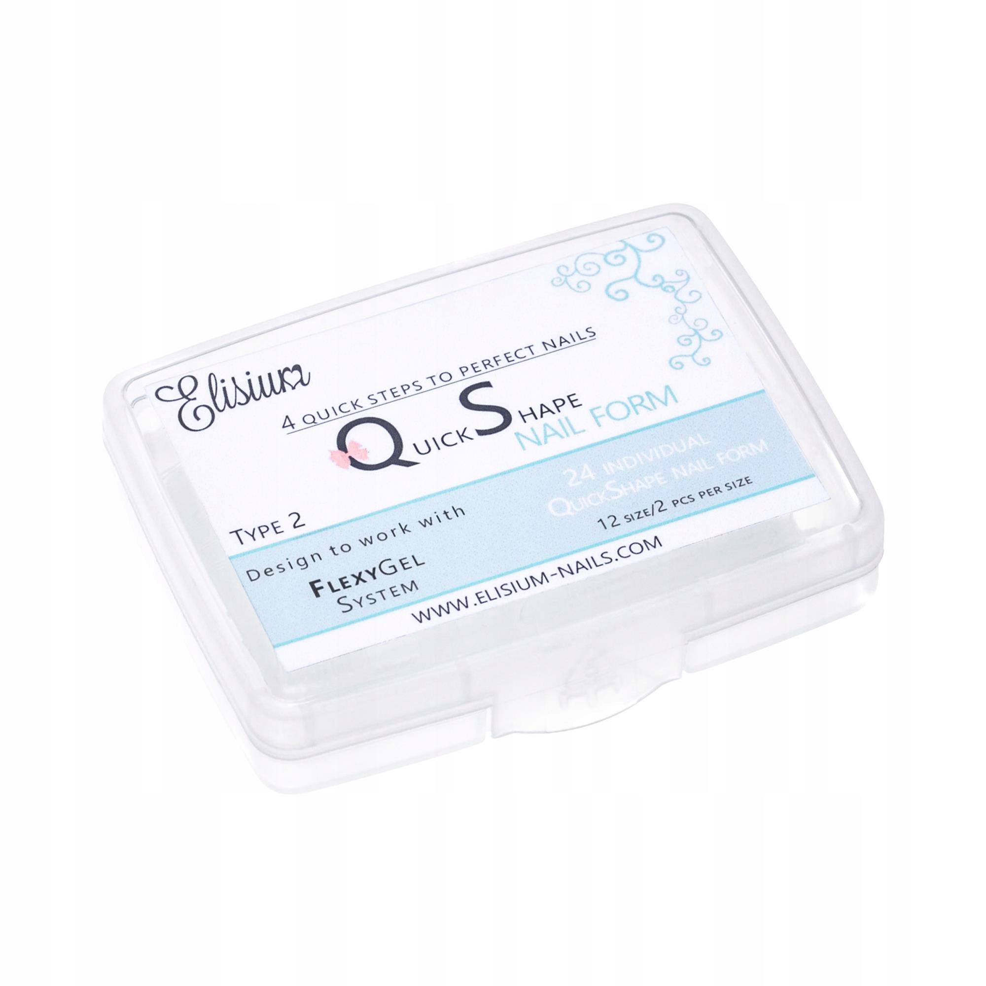 Elisium Formy do przedłużania paznokci typ 2 24szt