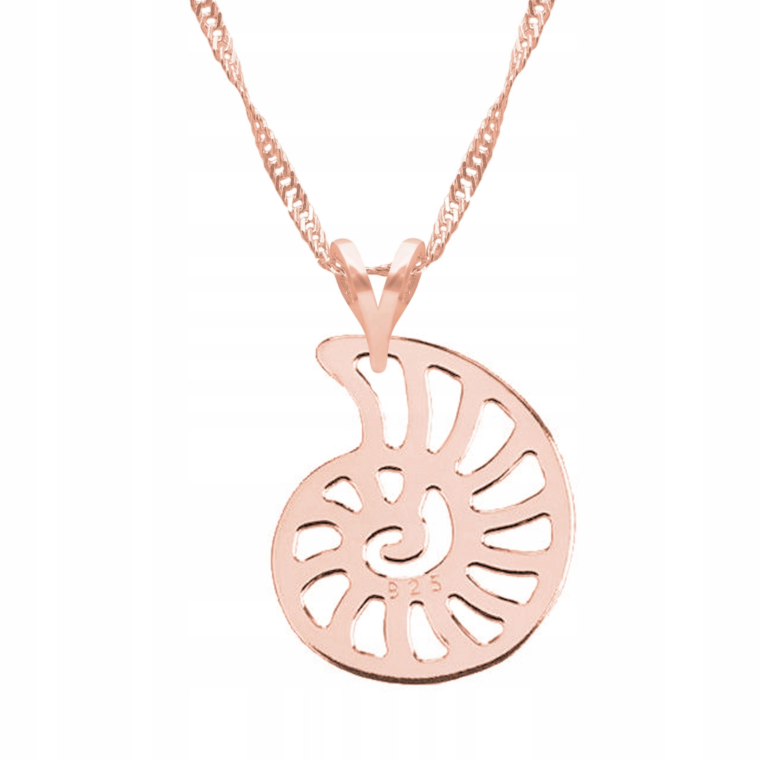 Pozlacený náhrdelník Mušle Poklad Oceán Mušle Pláž Stříbro 925