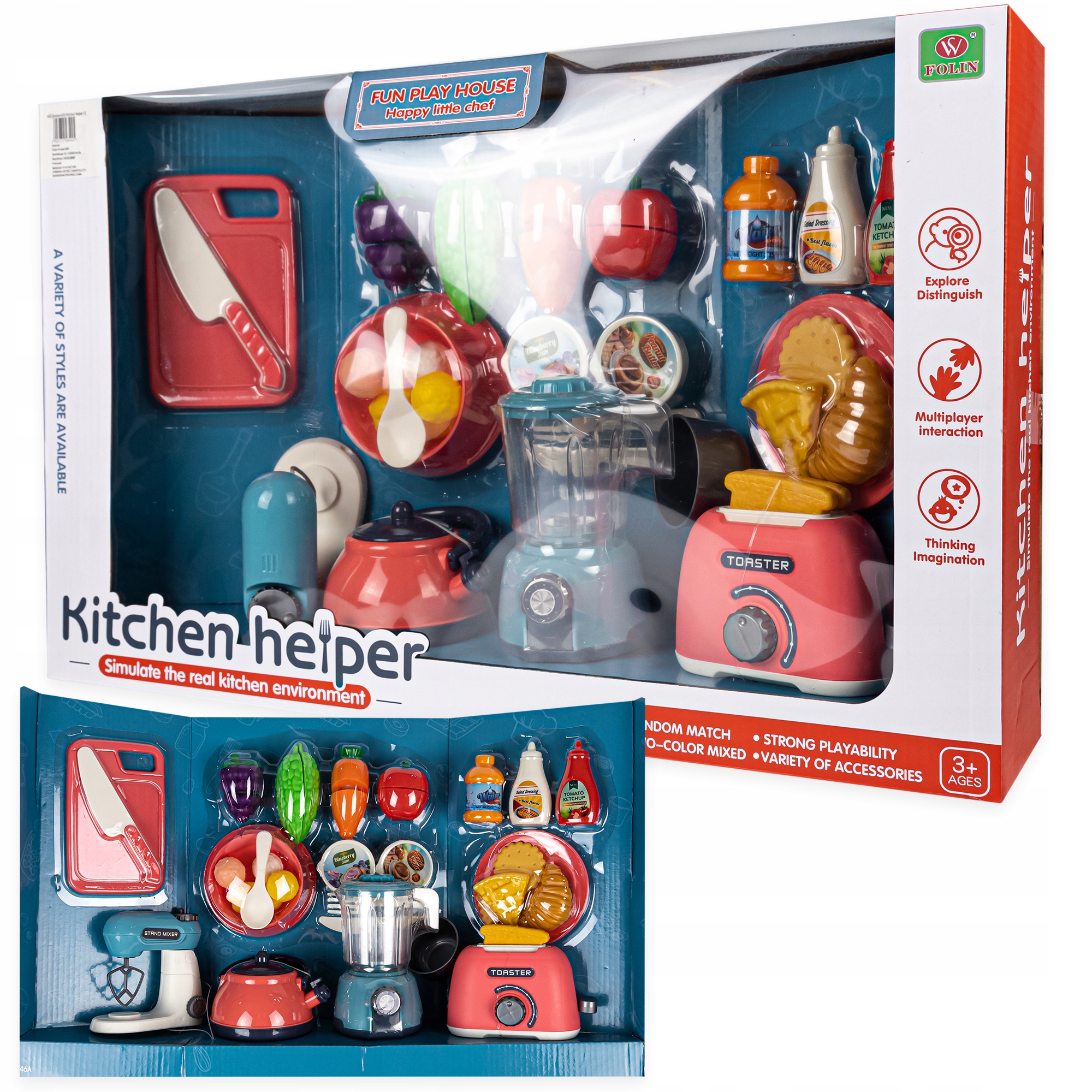 

Zestaw kuchenny Agd garnki akcesoria dla dzieci