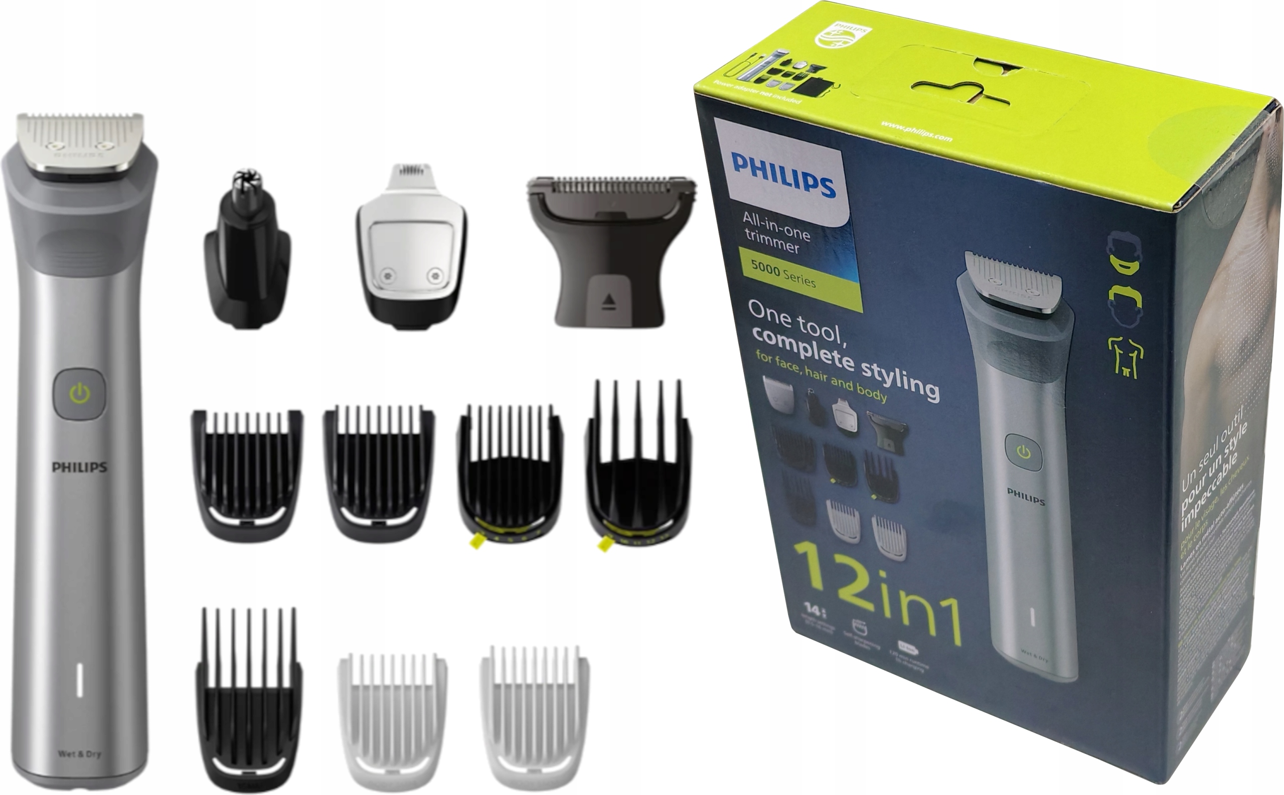 Trymer Philips All In One Trimmer 5000 Series MG5950/15 12w1 Zestaw