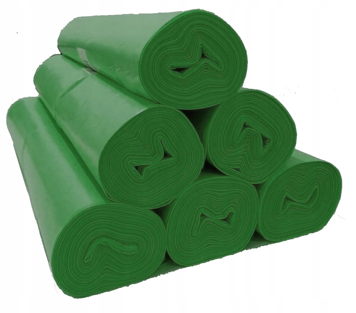 

Worki na śmieci 120l Ldpe zielone 6 Rolek po 25szt