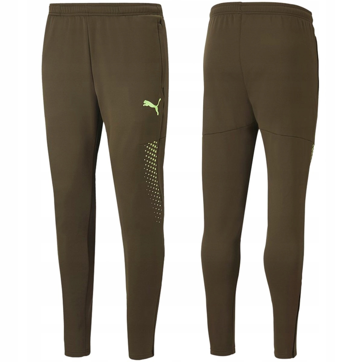 Puma pánské sportovní kalhoty khaki zateplené WarmCell 658165 04 S
