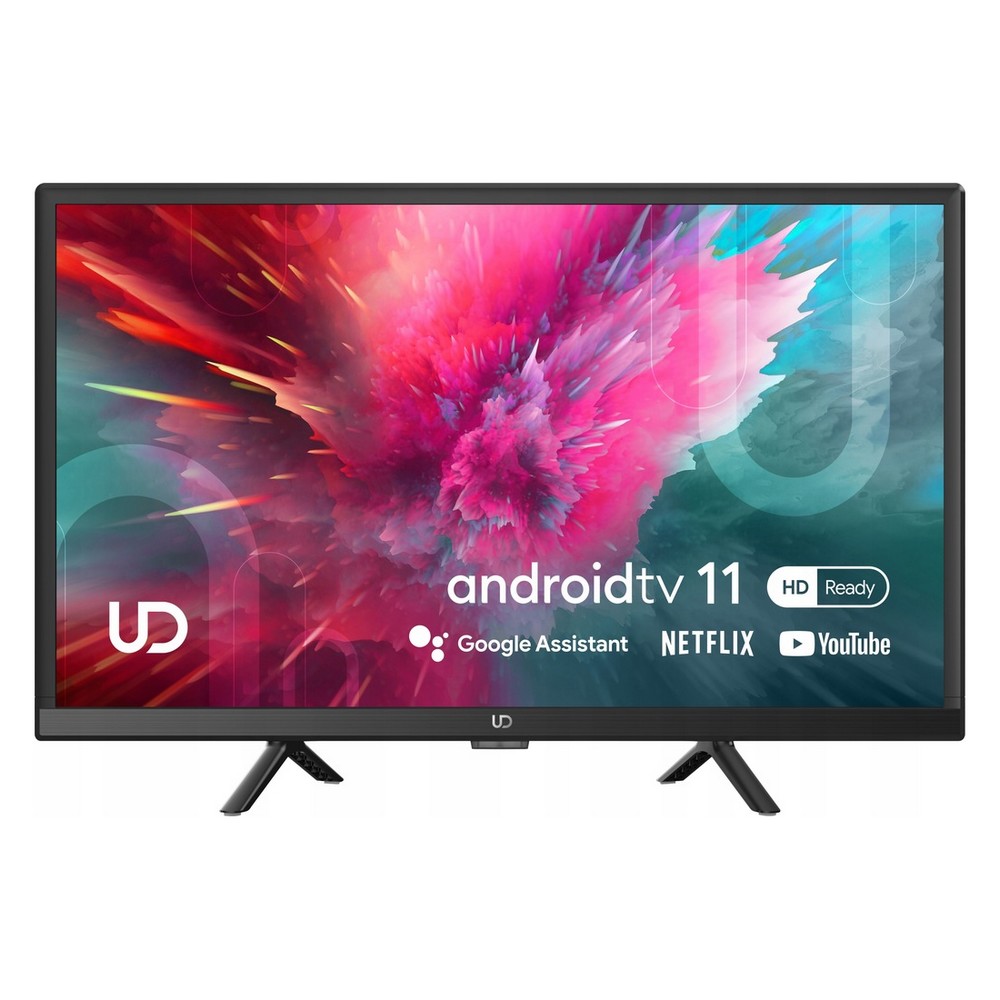 Telewizor SMART Android TV WiFi BT 24 cale HD APLIKACJE Netflix 230V 12V Tuner DVB-C DVB-S DVB-S2 DVB-T DVB-T2