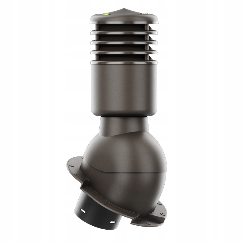 Větrací komín Smartline kaprovka fi 125 mm, zateplený, tmavě hnědý