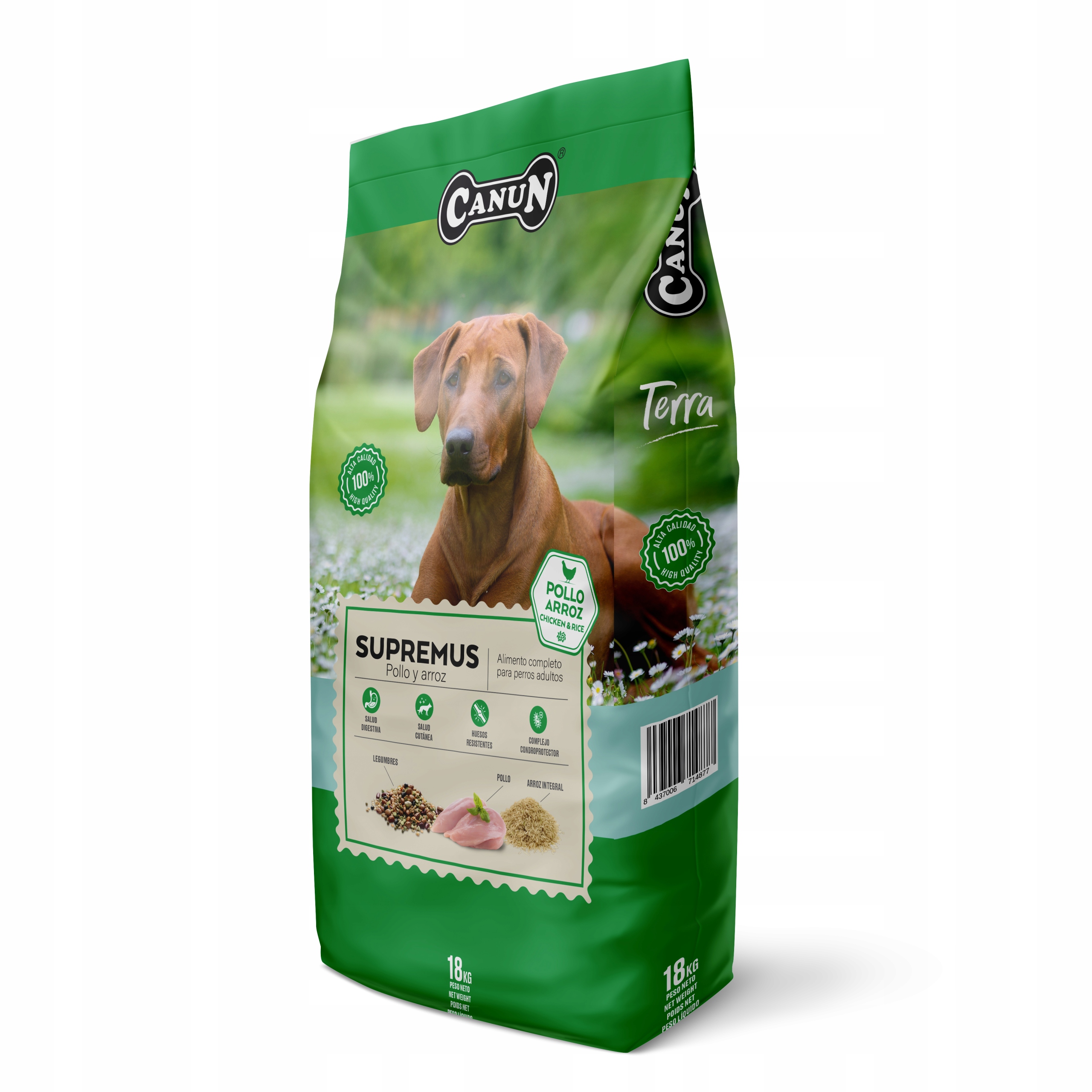 Levně Canun Terra Supremus s kuřecím masem 18 kg krmivo pro dospělé psy – správně