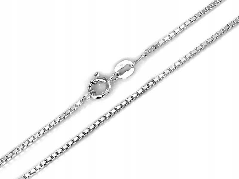 Stříbrný Řetízek Kostka 925 pro ženy a děti 5.64 g Lesklý dárek