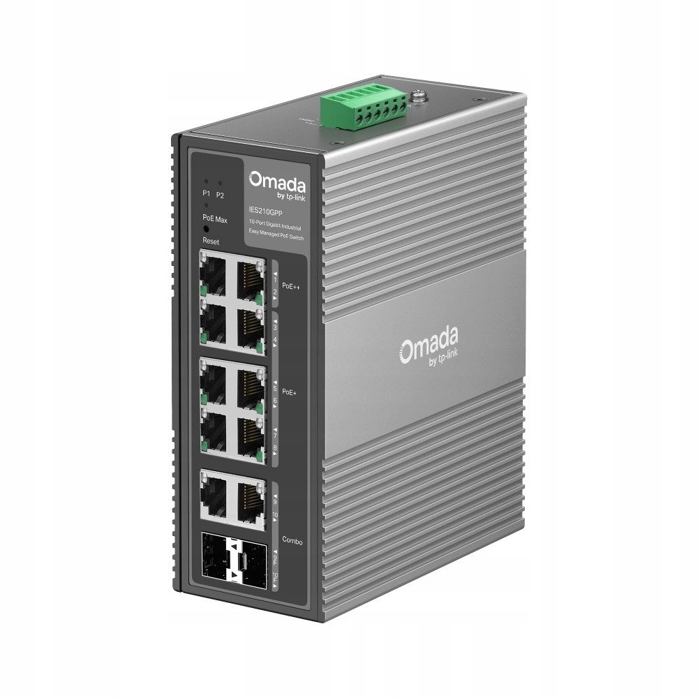 TP-Link IES210GPP Switch Industrial Omada 6x1Gbit PoE+ 2x Gbit PoE++