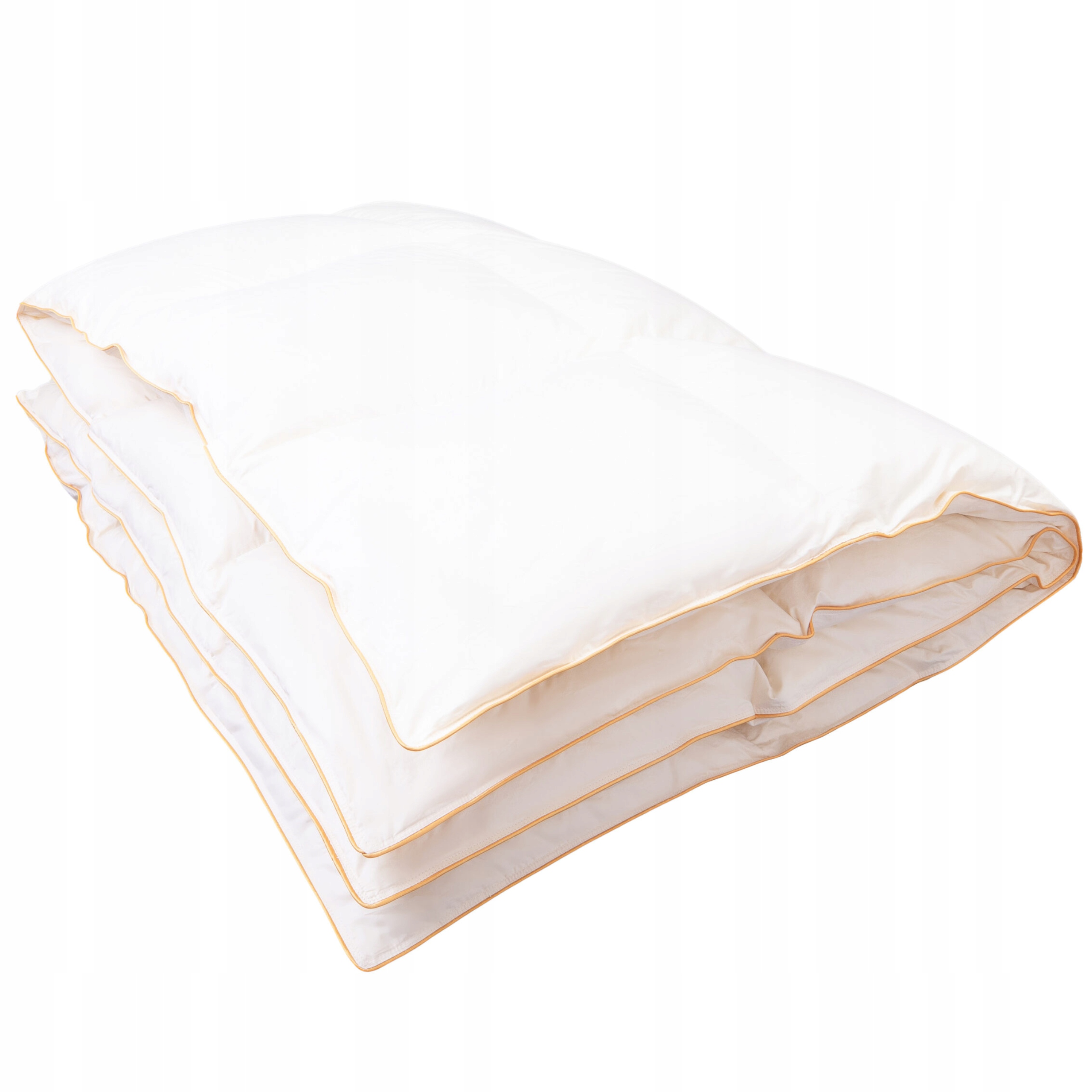 Přikrývka z peří a husího peří 160x200 Teplá Přírodní Celoroční