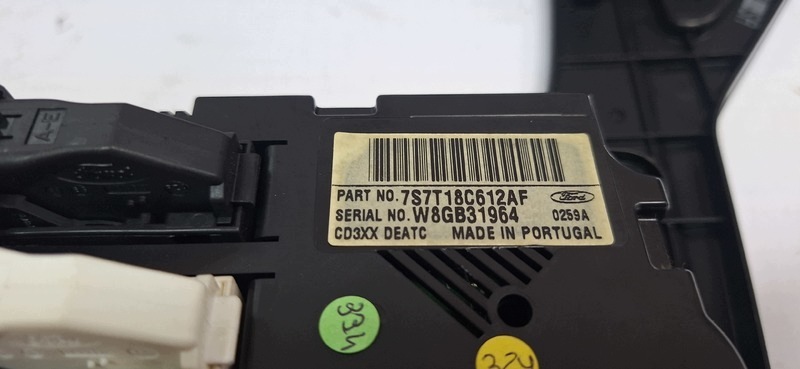 control panel heater FORD MONDEO MK4 7S7T18C6112AF