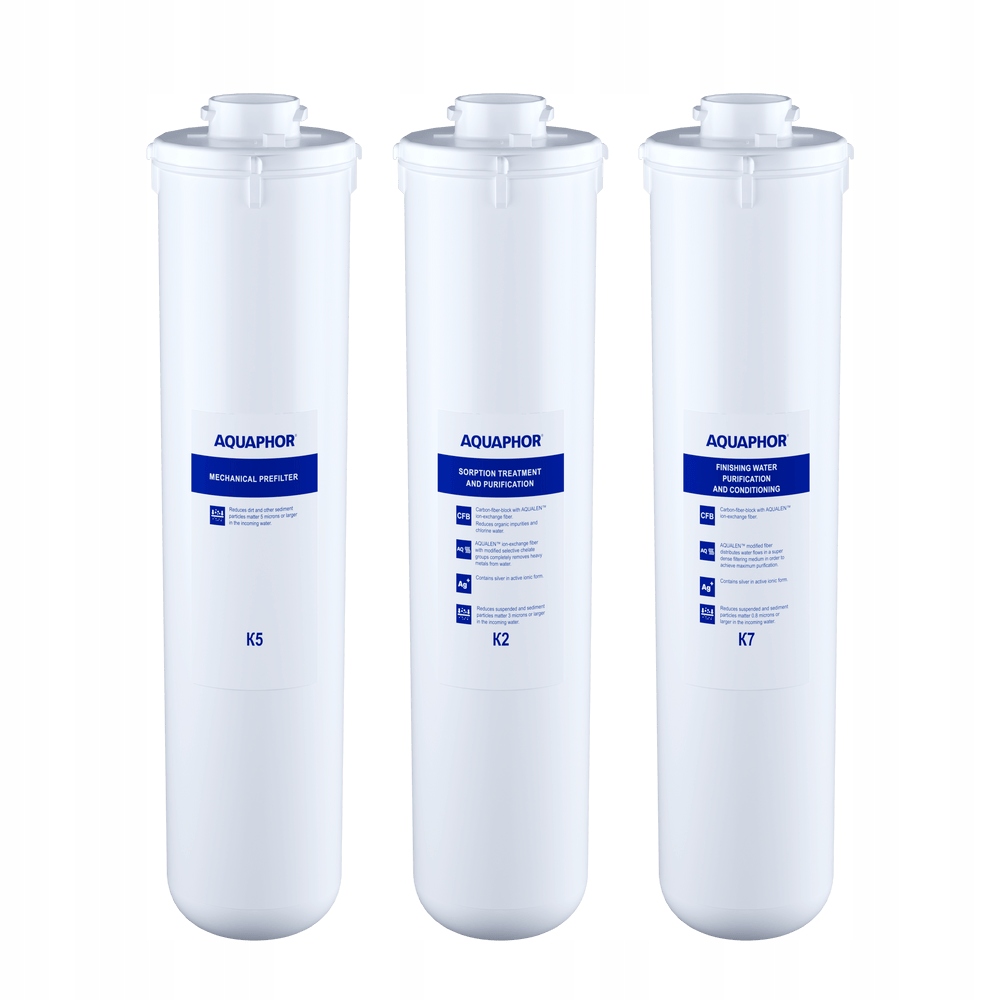Sada vyměnitelných vložek K5,K2,K7 pro vodní filtr Aquaphor křišťál A