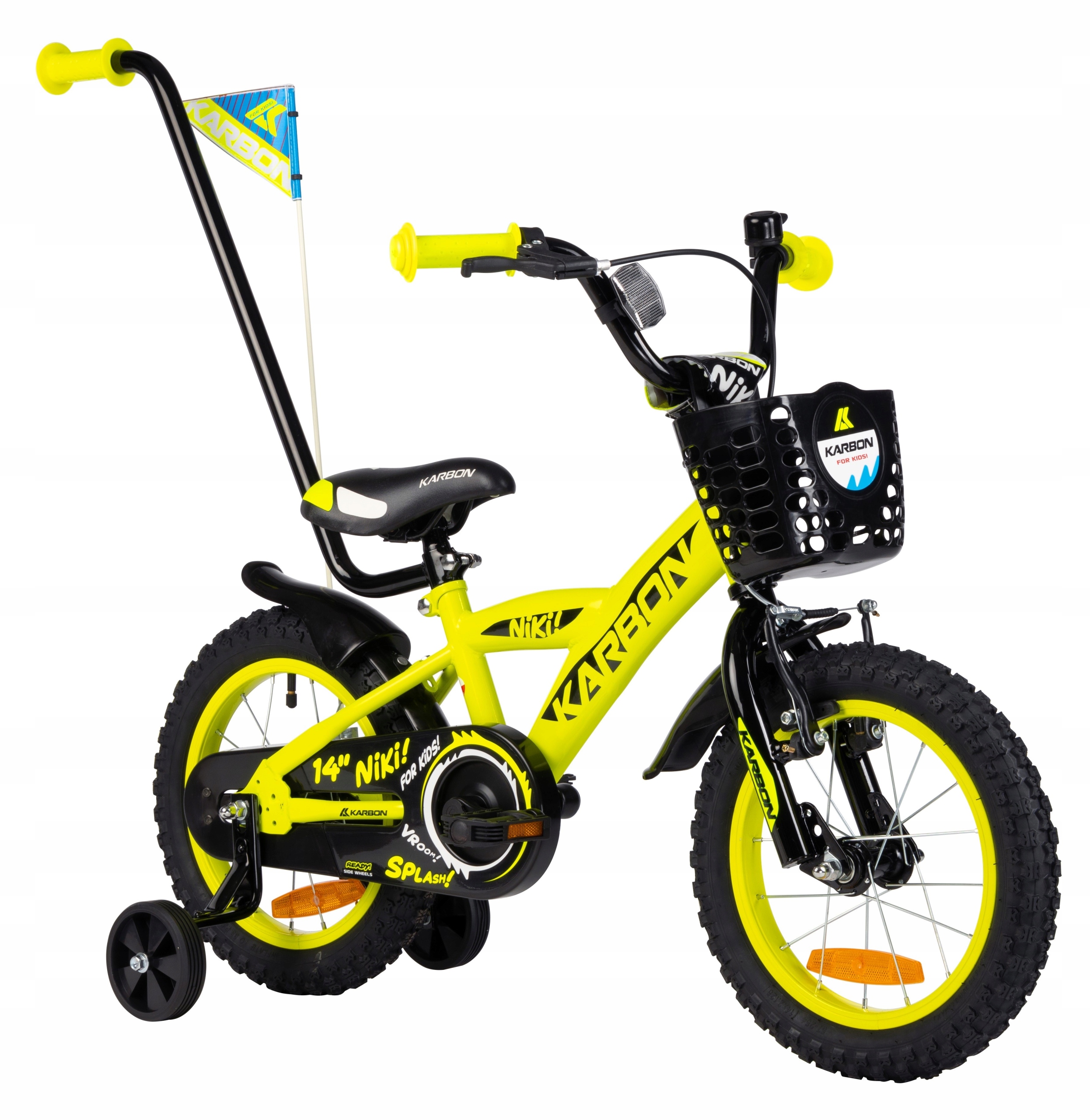 Rowerek 14 cali Rower Dziecięcy Karbon Prowadnik