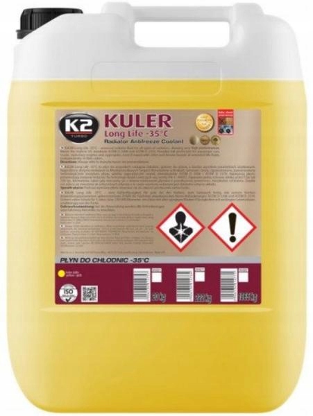 K2 Kuler охолоджуюча рідина жовтий 20 кг