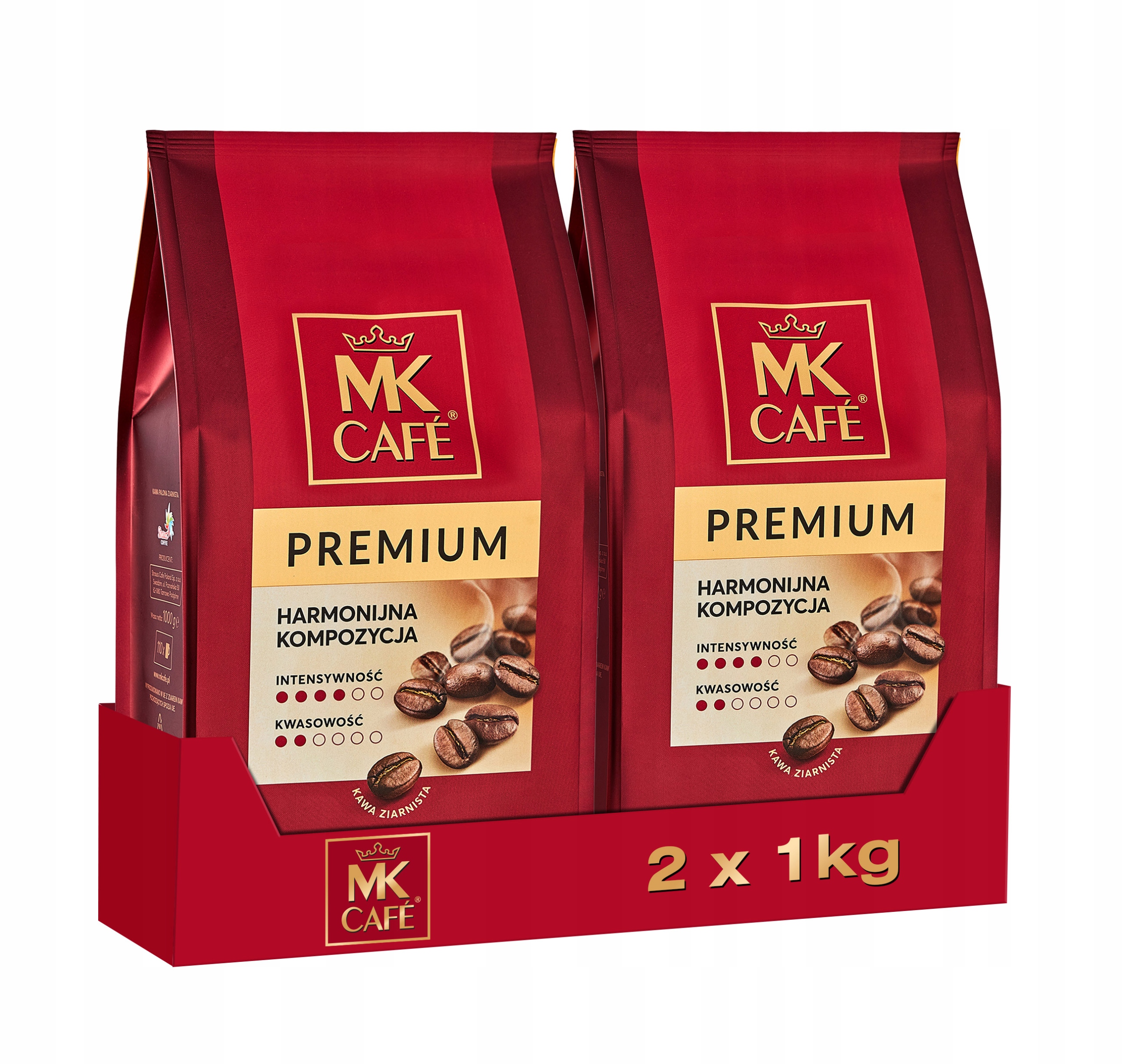Kawa ziarnista mieszana Mk Cafe Premium 2x1kg