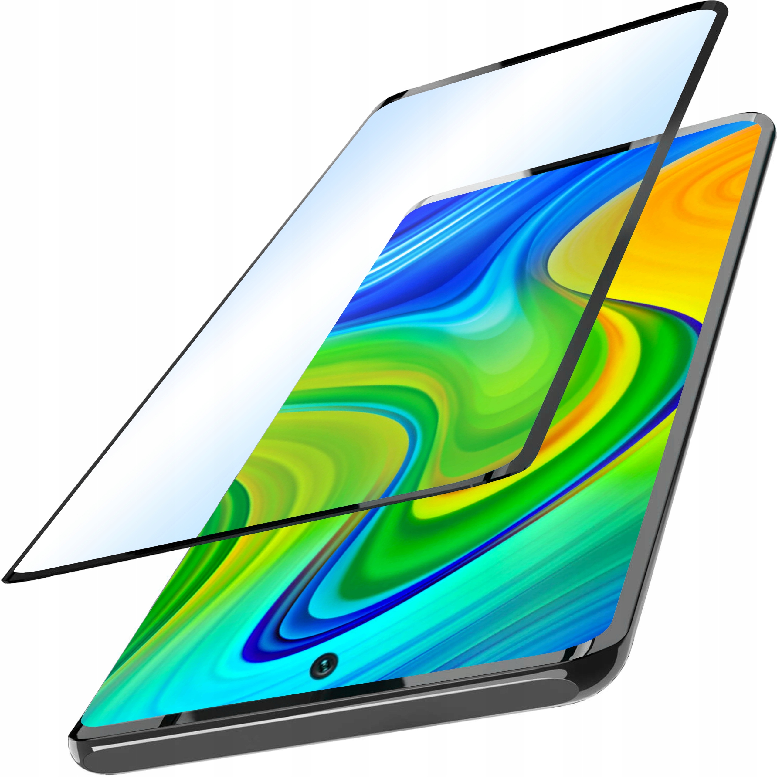 SZKŁO HARTOWANE 9H PEŁNE 5D na CAŁY EKRAN do XIAOMI REDMI NOTE 9s / 9 PRO