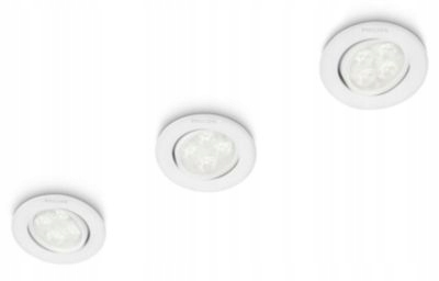 3X OCZKO LED PHILIPS 915004994401 Kolor biały