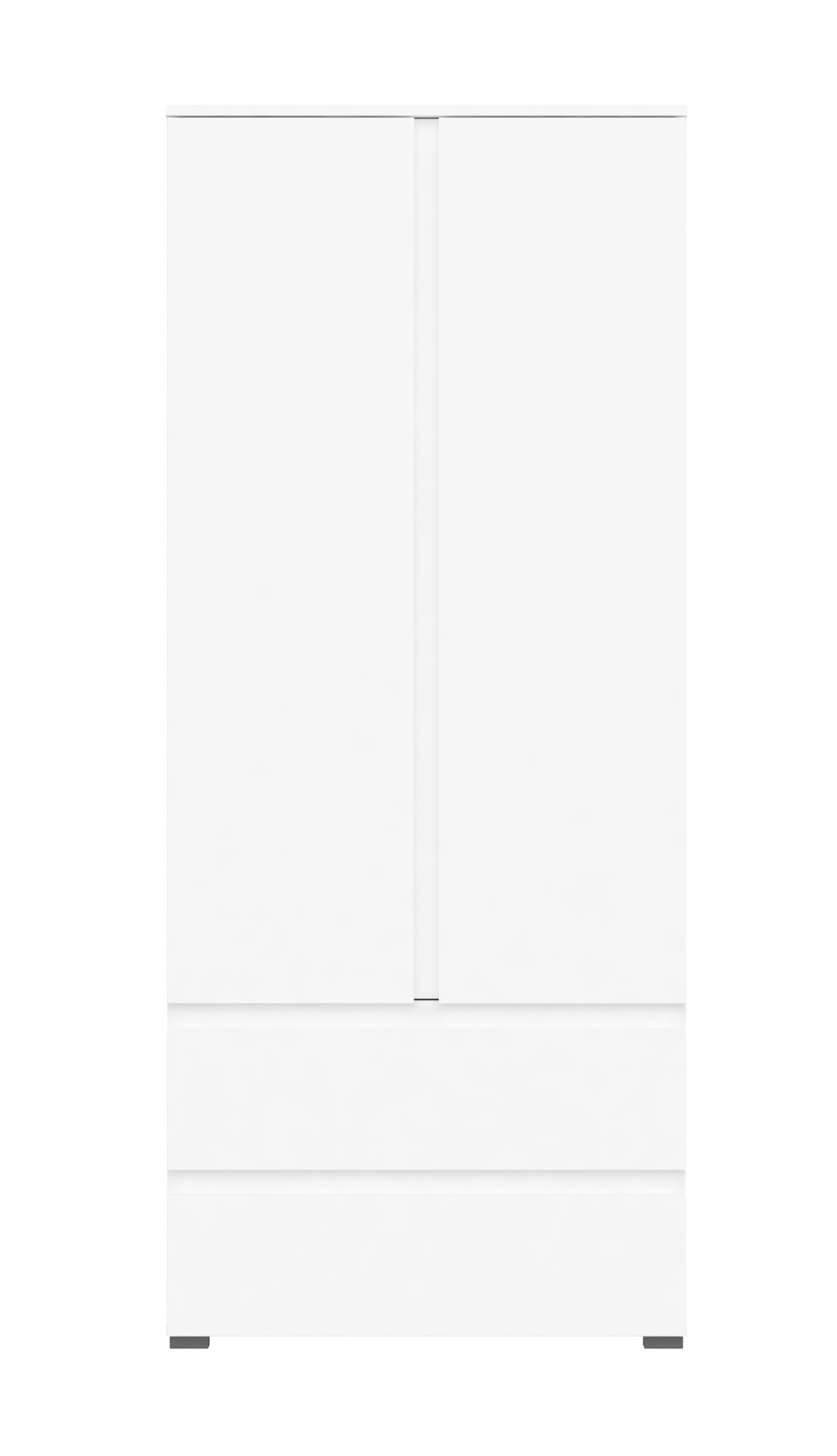 SZAFA BIAŁA DWUDRZWIOWA Z SZUFLADAMI 80 CM Kod producenta 5002050BIP