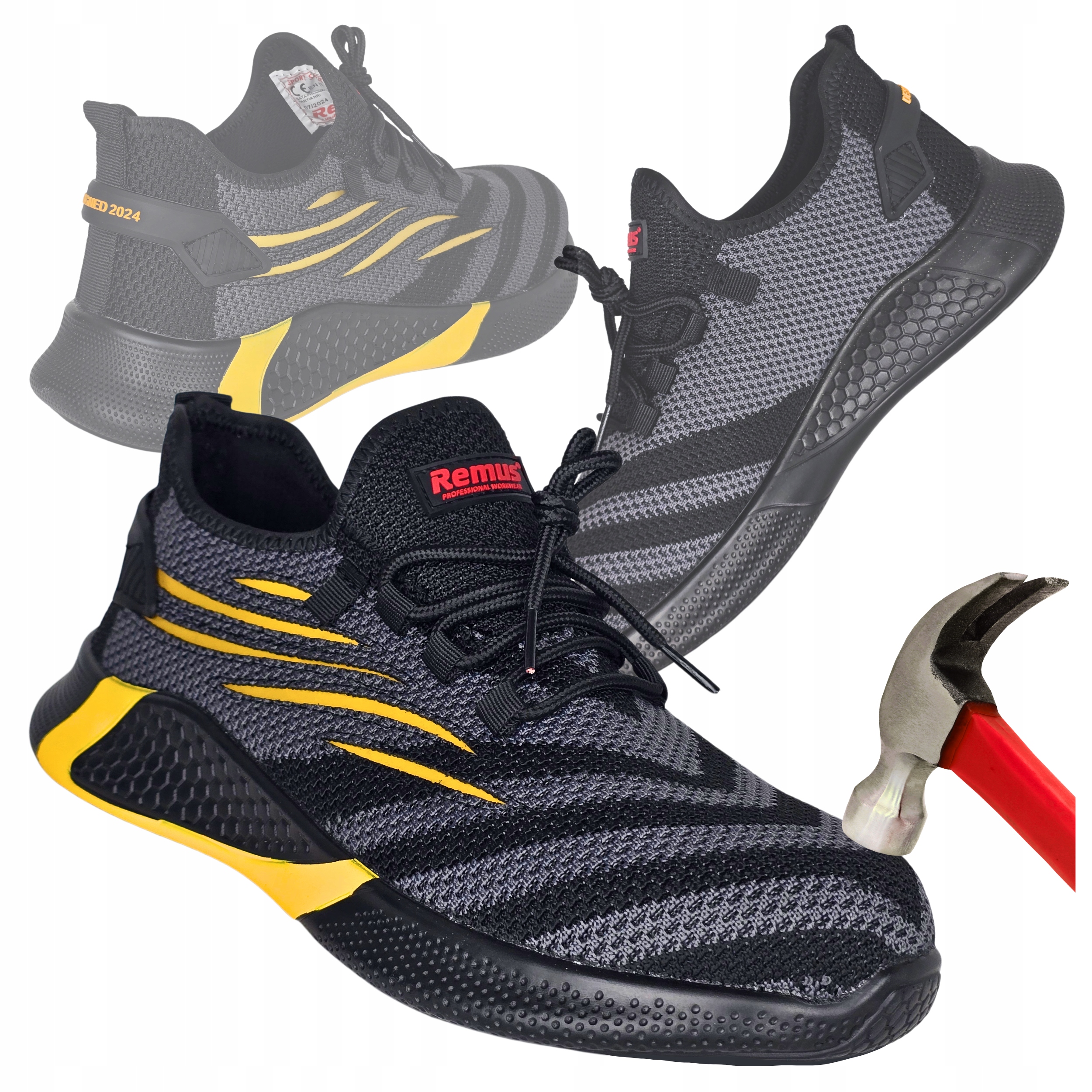 Pracovní boty S1 Polobotky Sportovní ochranné Prodyšné s špičkou Lehké 41