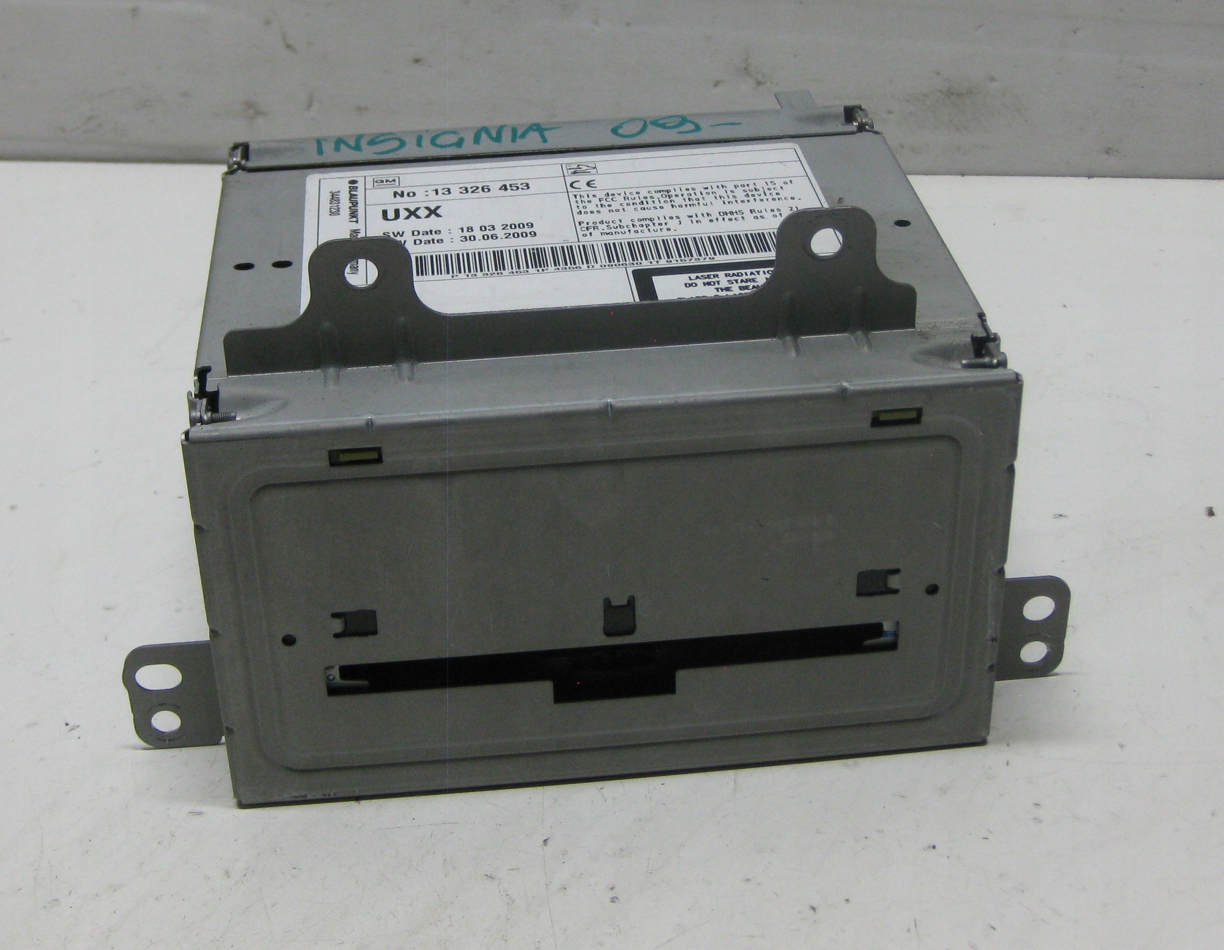 OPEL INSIGNIA A computer control unit module RADIA navigation CD 13326453