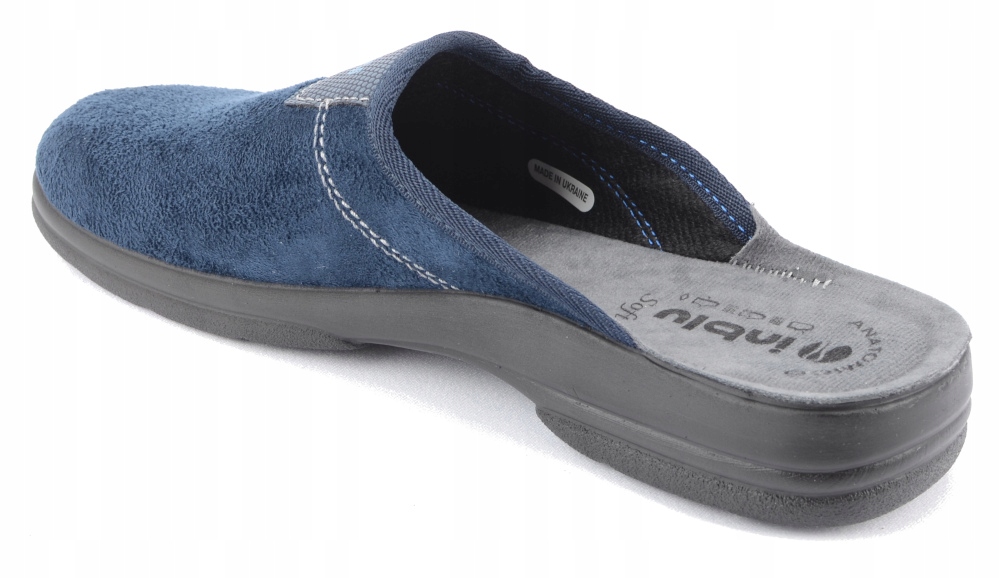 INBLU KAPCIE PAPCIE DOMOWE MĘSKIE GRANAT KLAPKI 40 Rozmiar 40