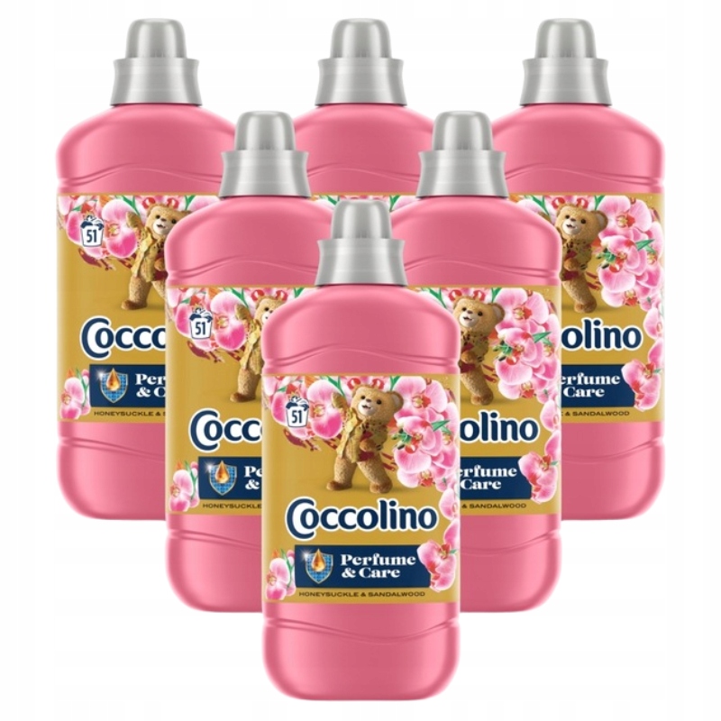 Levně Coccolino tekutá aviváž Honeysuckle & Sandalwood 6 x 1275 ML