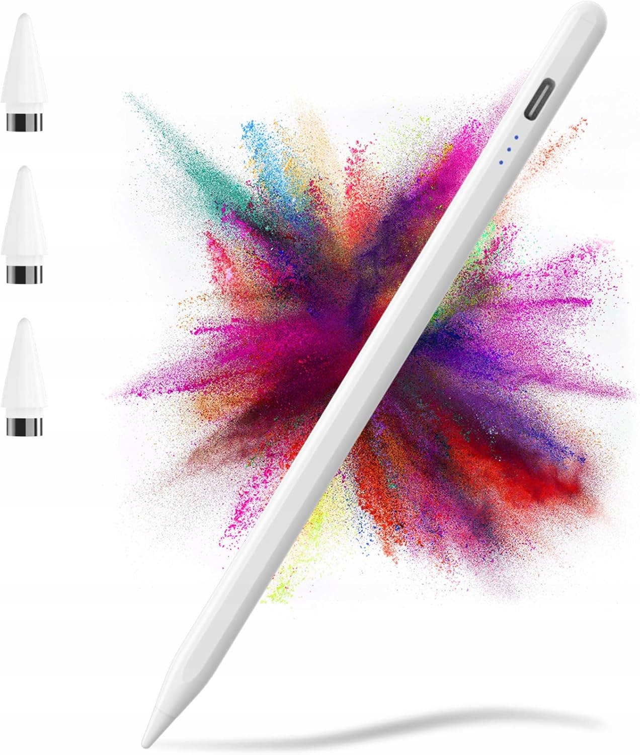 Tqq uniwersalny Rysik pencil do Samsung Huawei Lenovo 4 końcówki Biały