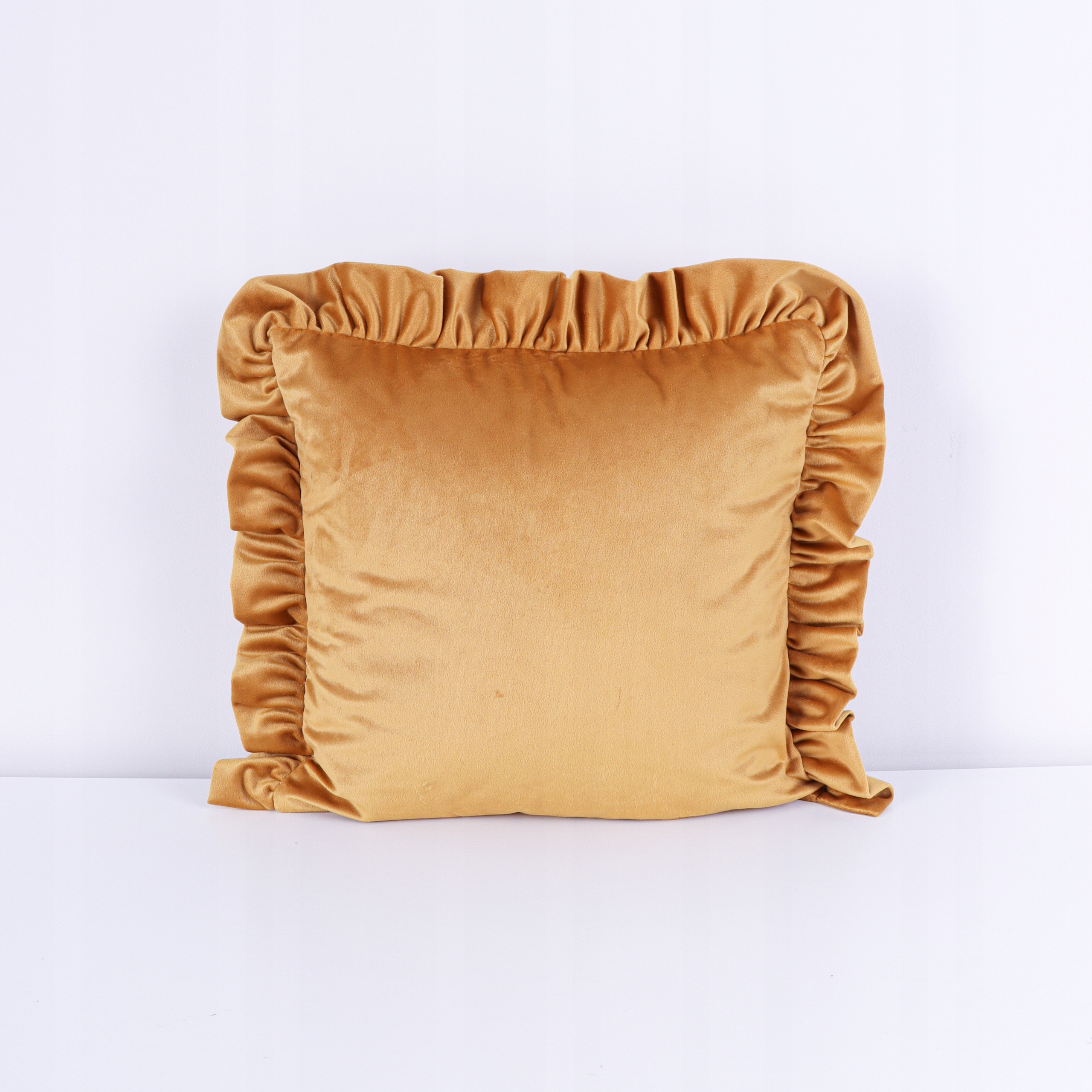 Poszewka welurowa z falbanką 50x50 welwet kolory Szerokość produktu 50 cm