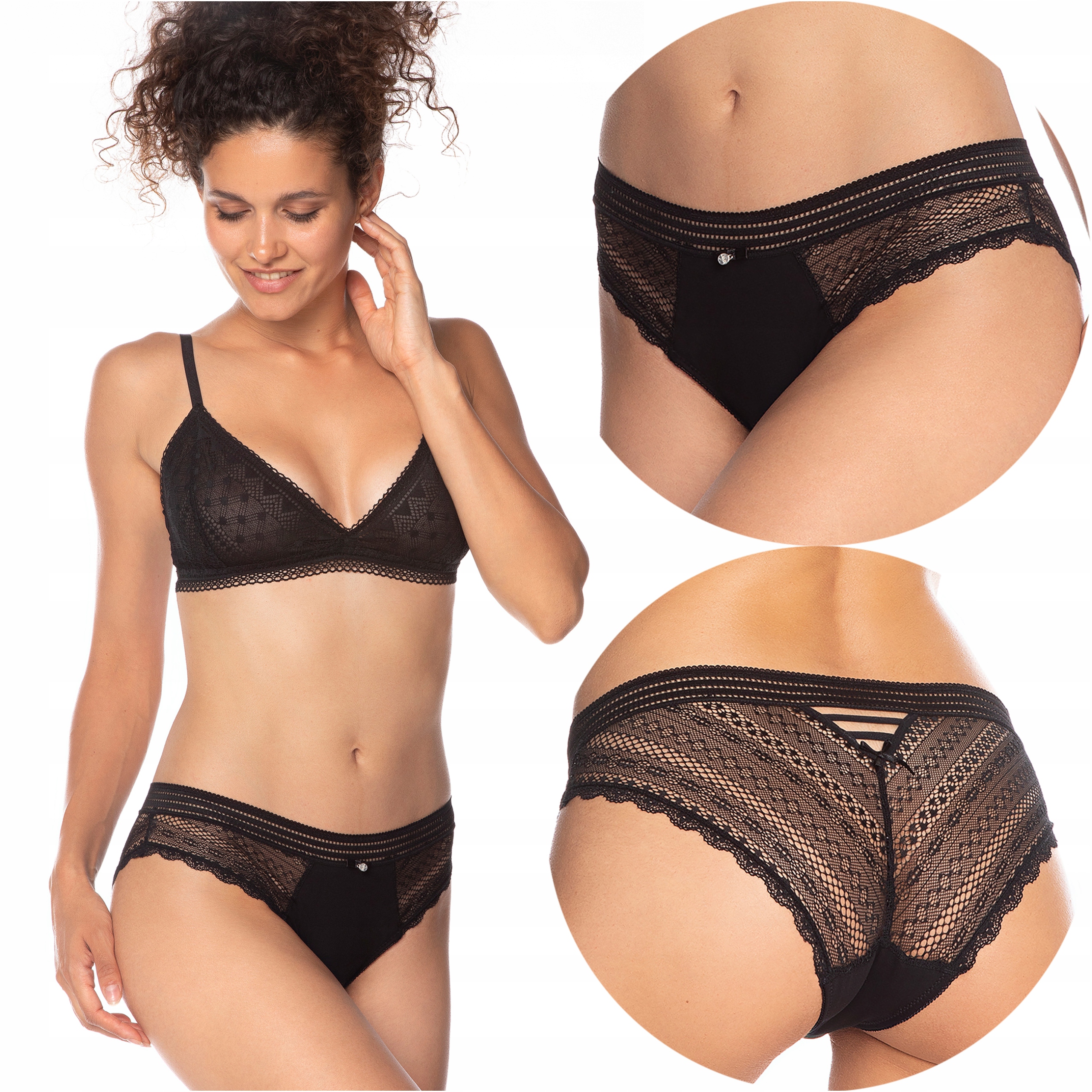 

Majtki damskie 2-PAK figi bikini Lama 4004MB S