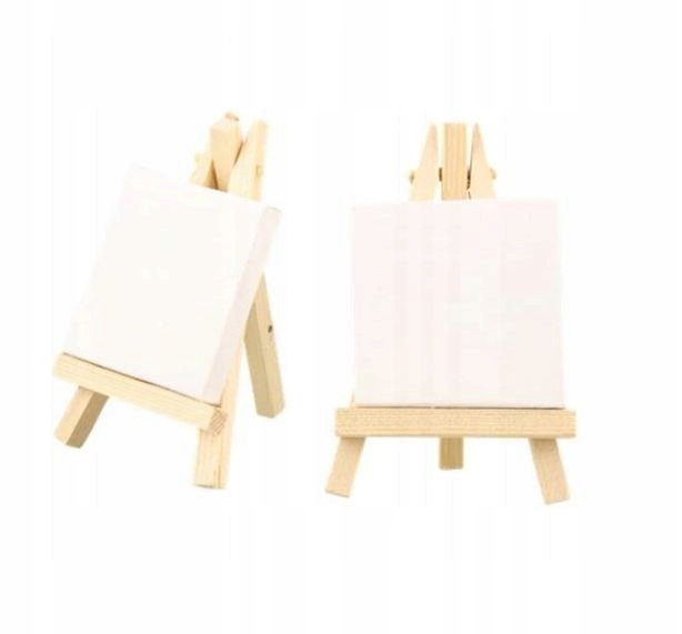 Mini sztaluga z płótnem malarskim 2 szt.