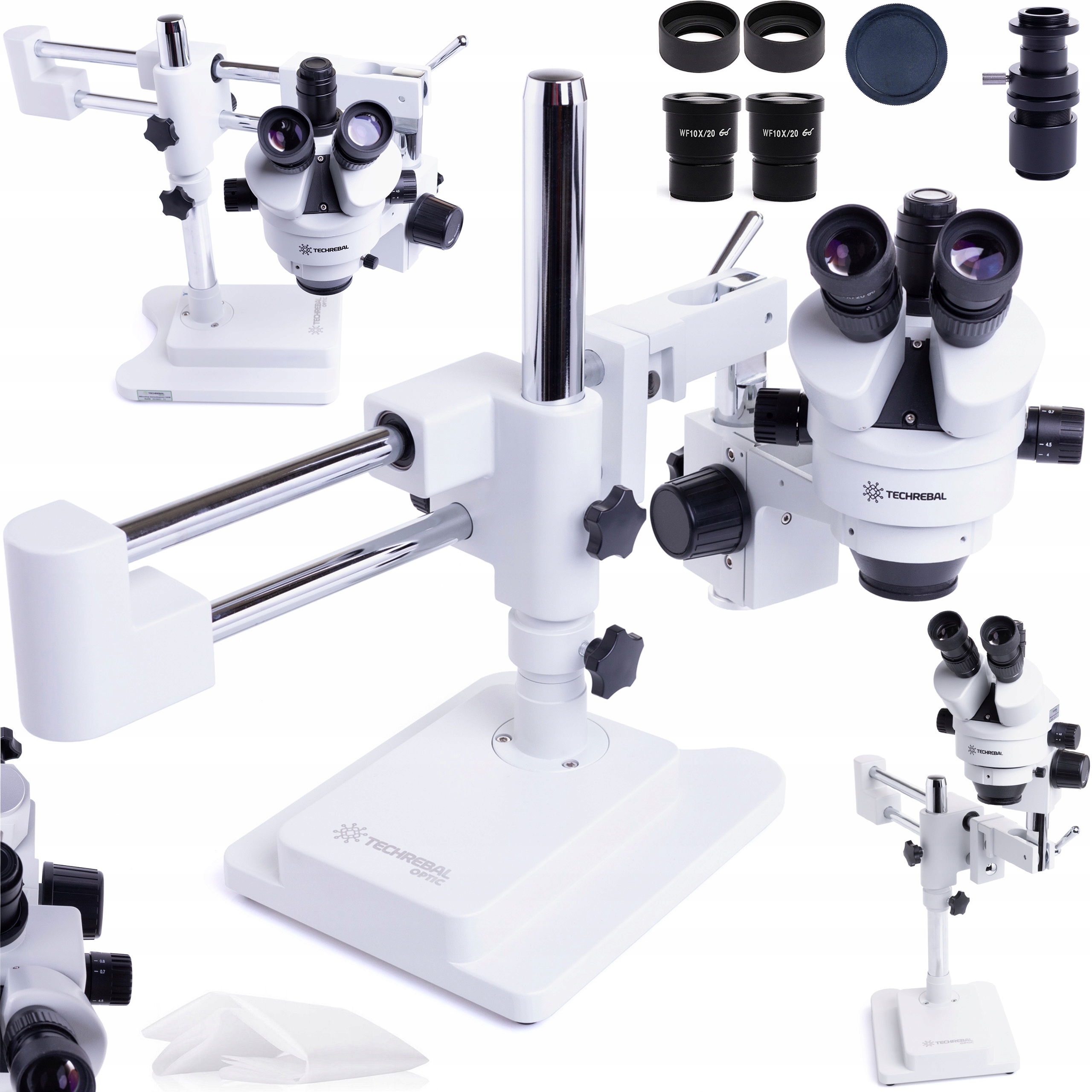 Optický Stereoskopický Mikroskop Techrebal 10HW Zoom 7-45X Pro Elektroniku