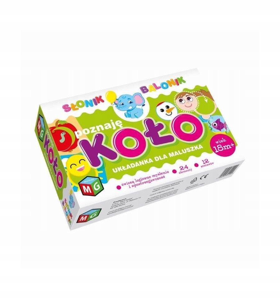 Układanka EDUKACYJNA dla Najmłodszych KOŁO Fajna