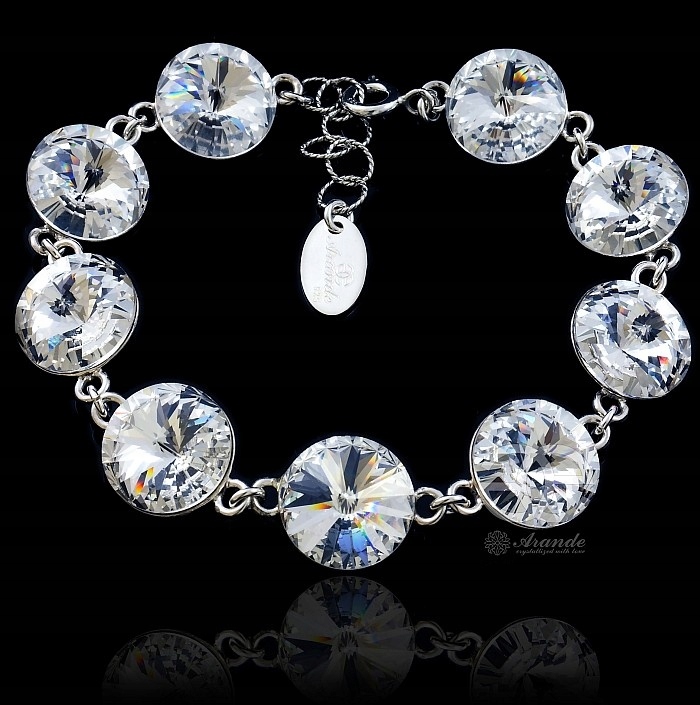 Krystaly Náramek Crystal Paris Stříbro Arande