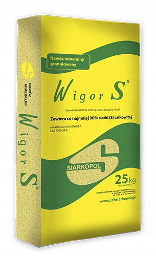 WIGOR S 25 kg SÍRA GRANULOVANÁ 90% sírové hnojivo