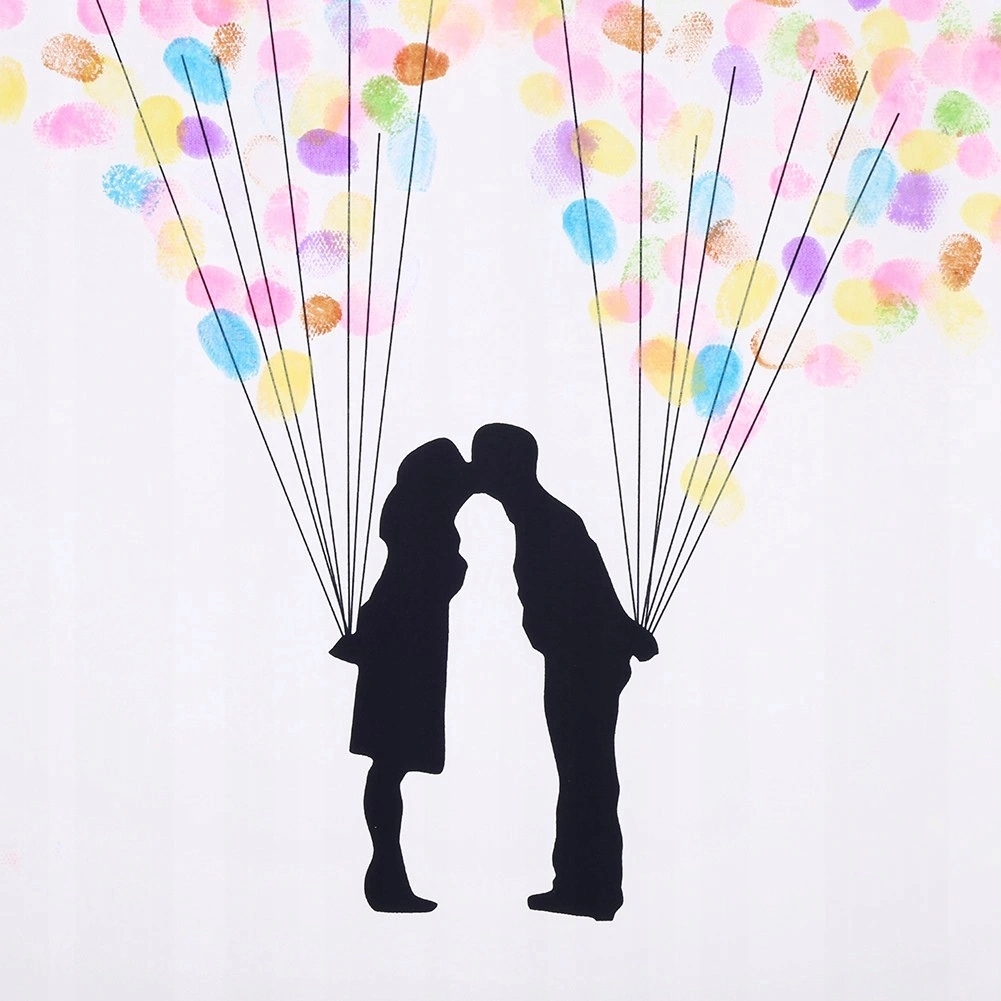 - Księga wpisów z drzewo odciskami pal gości Płeć uniseks