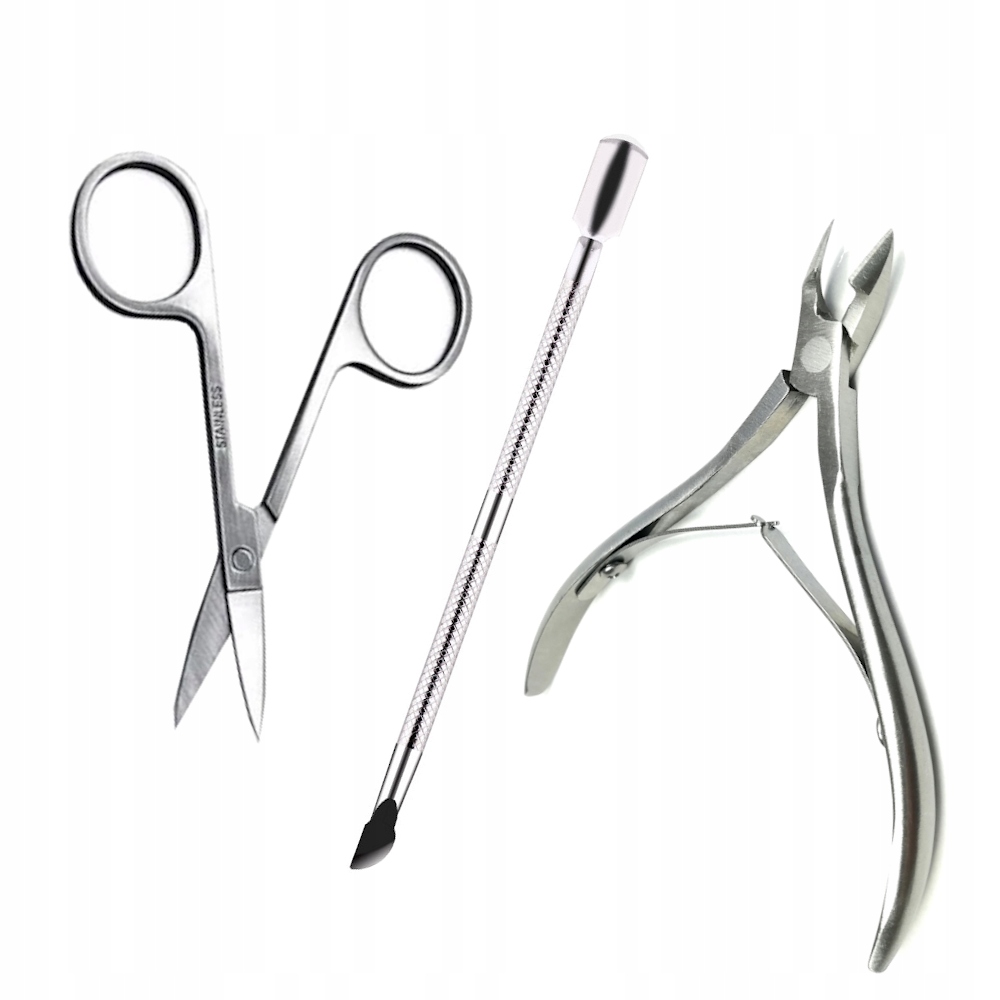 

Zestaw Do Usuwania Skórek: Cążki Nożyczki Radełko