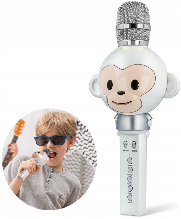 Bluetooth mikrofon s karaoke reproduktorem pro děti Maxlife Animal Karaoke