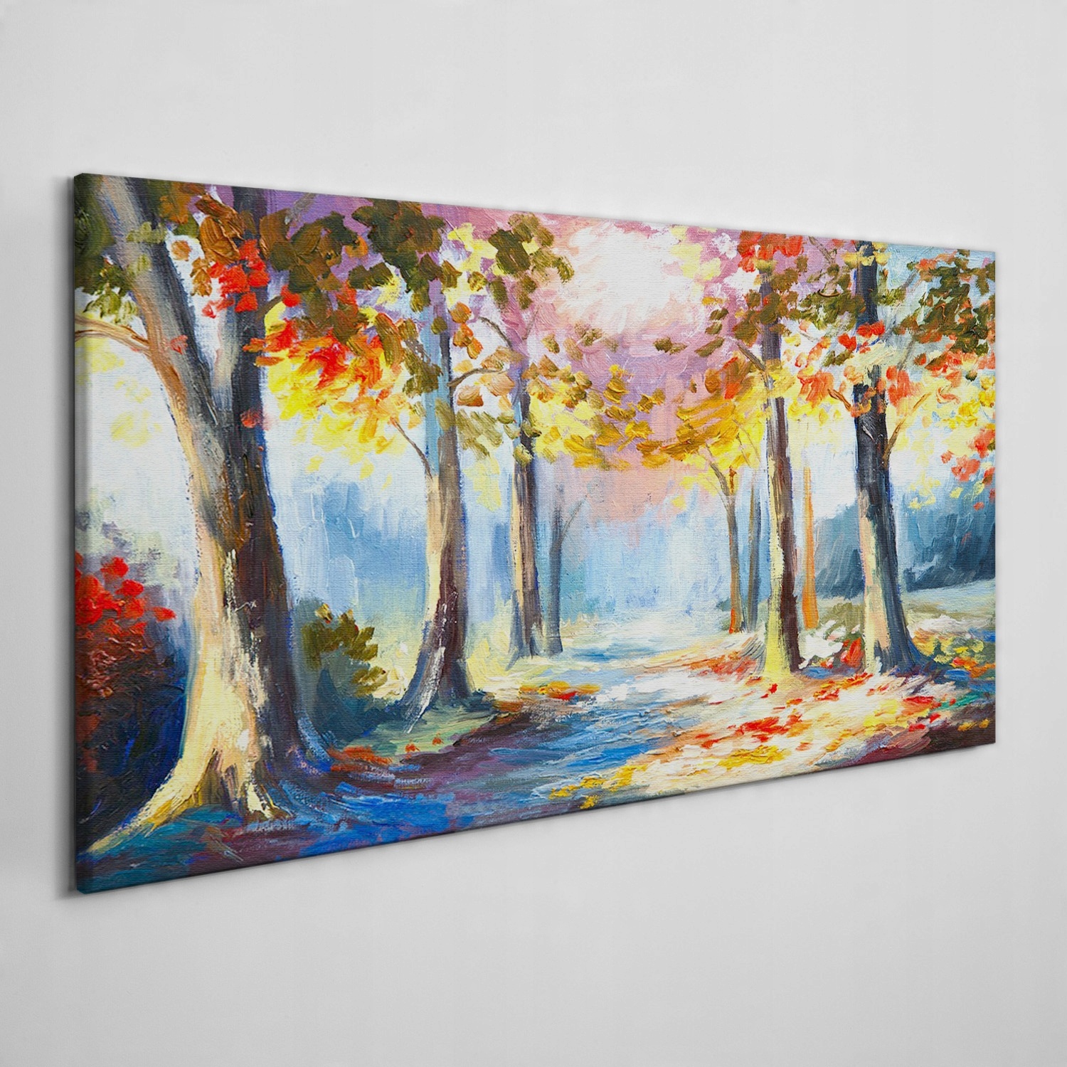 

Obraz płótno Las ścieżka liście przyroda 120x60 cm