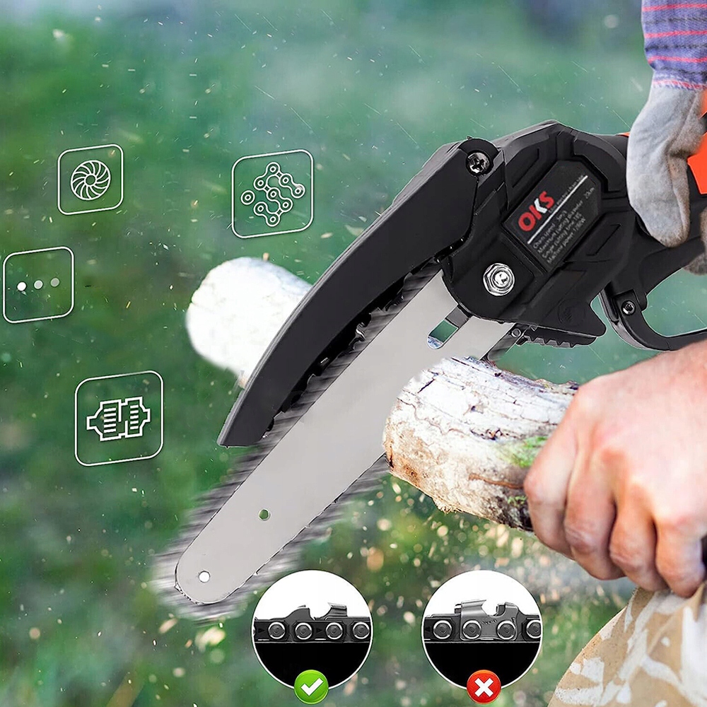 PIŁA PILARKA ŁAŃCUCHOWA AKUMULATOROWA MAŁA PRZENOŚNA ZESTAW 2 AKU1500MAH Marka Inny producent