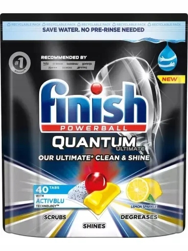 Levně Finish Quantum Ulitmate 40 Kapslí Do Myčky Nádobí Lemon